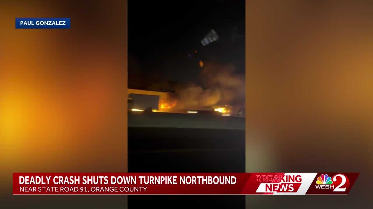 Six killed in fiery crash on Florida’s Turnpike in Orange County, troopers say — WESH 2 Orlando, Irving Community news