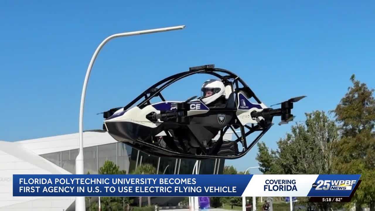 Florida Polytechnic University develops electric flying vehicle for police emergencies — WPBF West Palm Beach, Irving Community news
